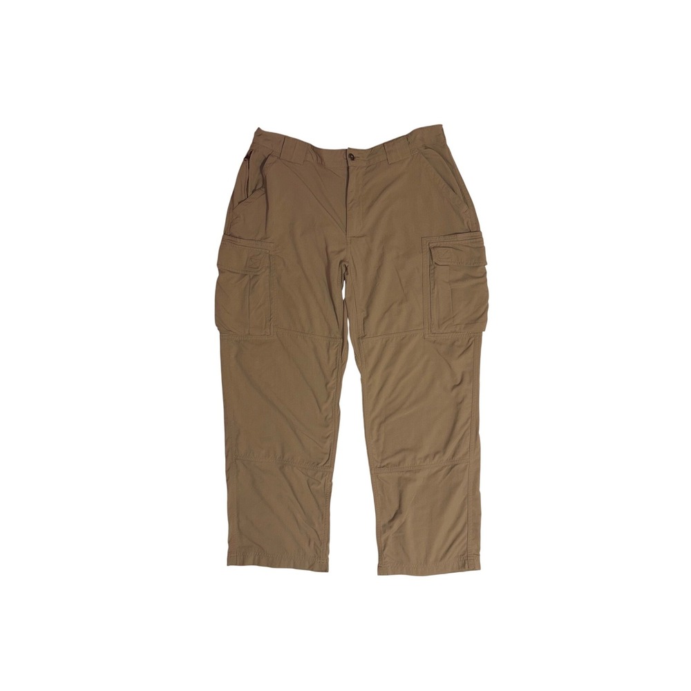 DULUTH TRADING Cargo Pants Mens XL Brown Dry On The Fly Nylon Hiking 59311‎